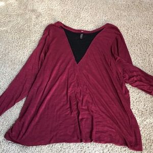 Maroon shirt